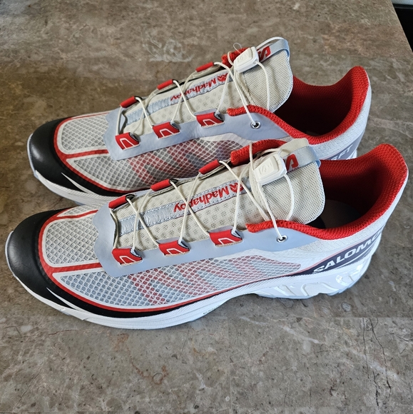Madhappy X Salomon XT-6 FT cloud white/red trail running shoes men's size 11.5 l - Picture 2 of 14
